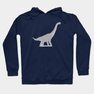 Gray Brontosaurus Art Drawing - Jurassic Park Dinosaurs Hoodie